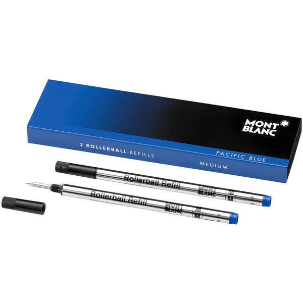 Montblanc Pacific Blue Medium Rollerball Refill - 2 in a Pack
