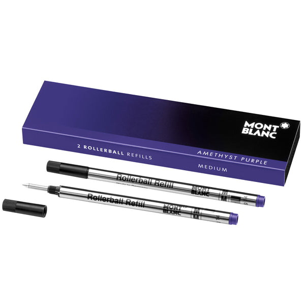 Montblanc Purple Refill for Standard Rollerball Pen - 2 in a Pack - Medium
