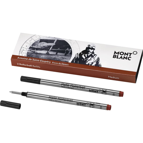 Montblanc Writers Edition Antoine de St. Exupery Rollerball Refill - Medium - 2 Pack