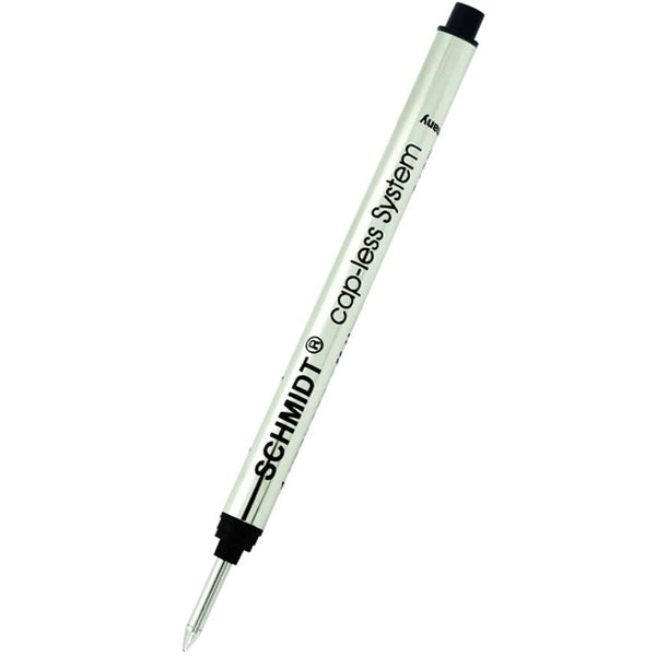 Schmidt Long Capless Black Medium Point 0.7 mm Rollerball Refill