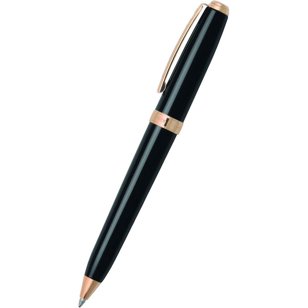 Sheaffer Prelude Black Onyx Lacquer Barrel with 22kt Gold Plated Trim Ballpoint Pen