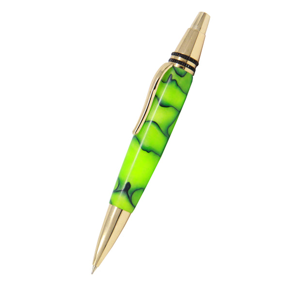 Penboutique Majestic Torpedo Click Green CT  Ballpoint Pen With Assorted Carrying Case